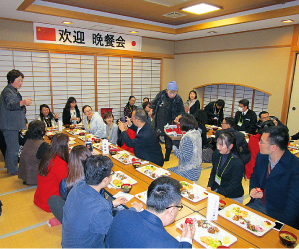 「豊築グリーンツーリズム協議会」の交流夕食会の様子