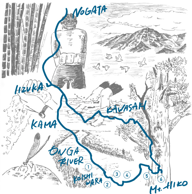 グラフふくおか秋号特別ルートの地図