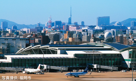 福岡空港の写真 写真提供:福岡市