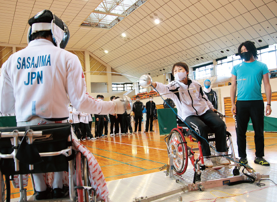 パラスポーツ体験の様子