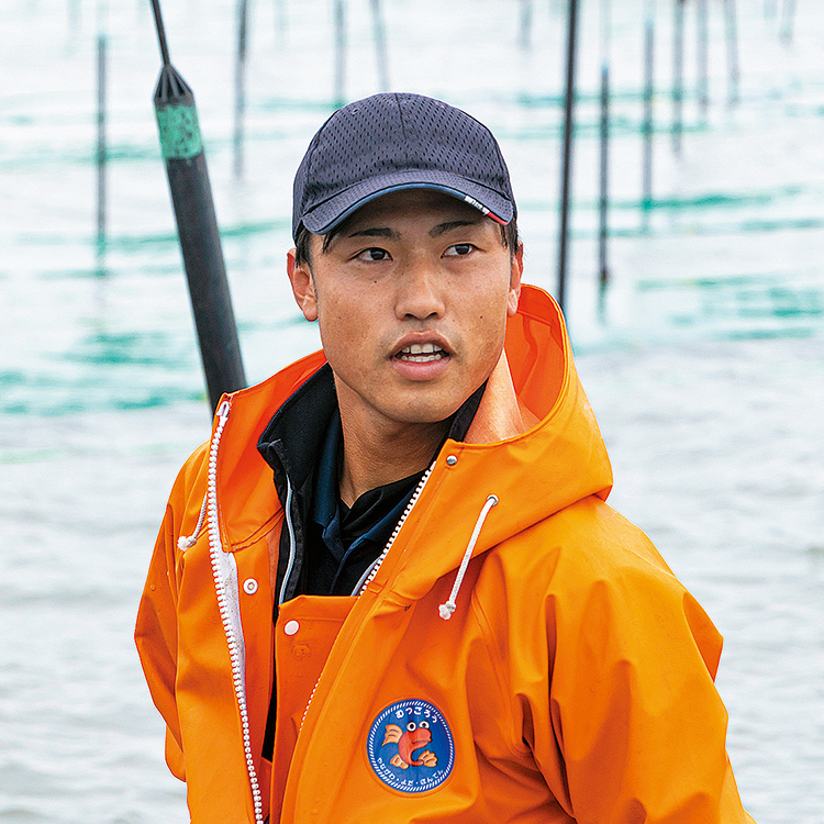 ノリ養殖3代目 山田聖也さんの写真