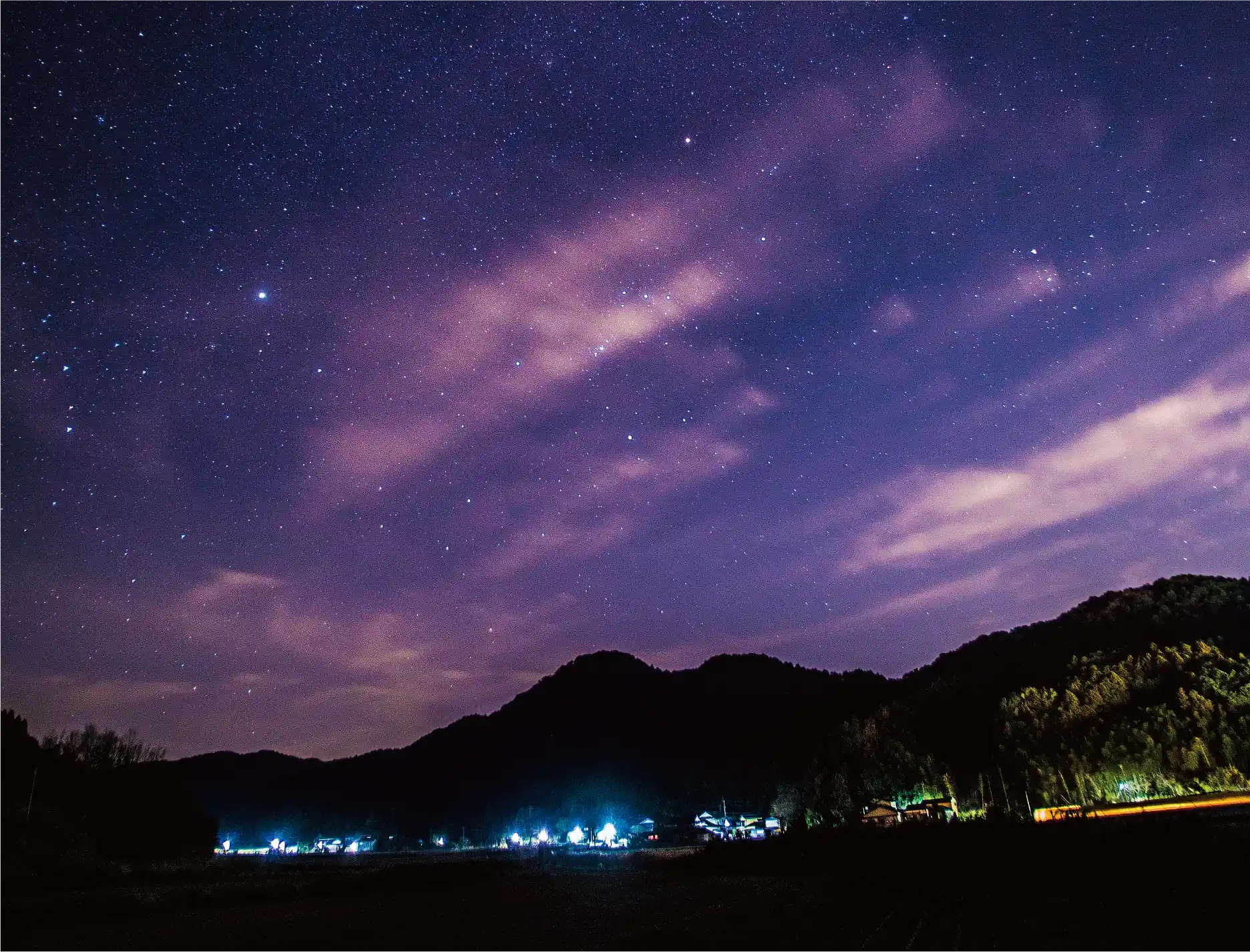 満天の星空の写真