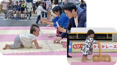 赤ちゃんハイハイ・カタカタレース 写真