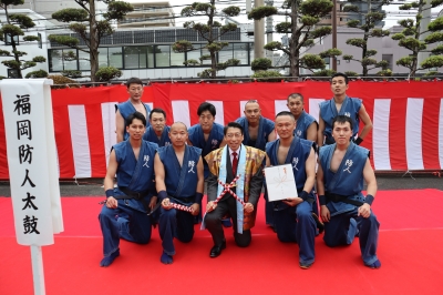 福岡防人太鼓の皆さんと