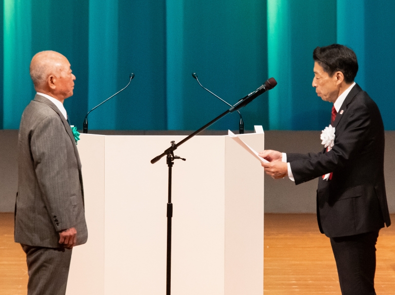 知事表彰の様子