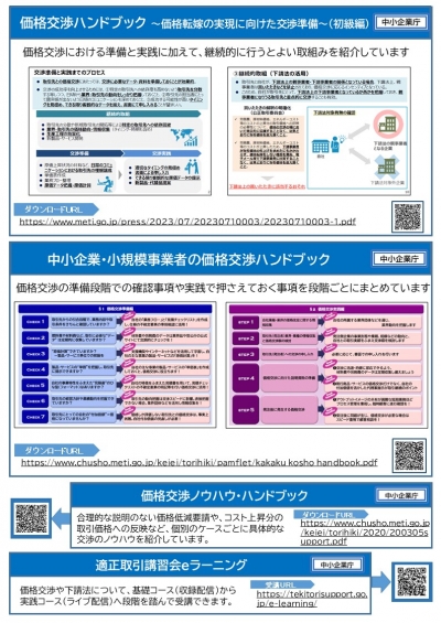 価格交渉に役立つツールチラシ２