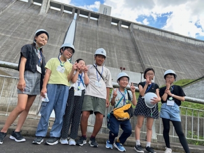 イベントの様子（五ケ山ダムの見学）