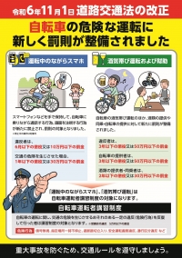 道路交通法改正チラシ（裏）