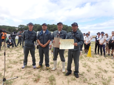 古賀会場１位（海岸美化協力隊宮川建設）