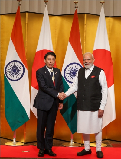 服部知事とモディ首相