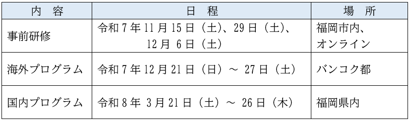 スケジュール