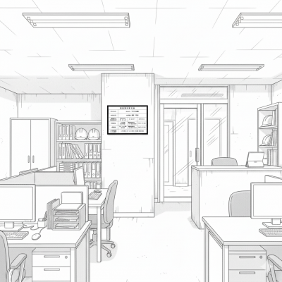 許可票(掲示場所) 参考例