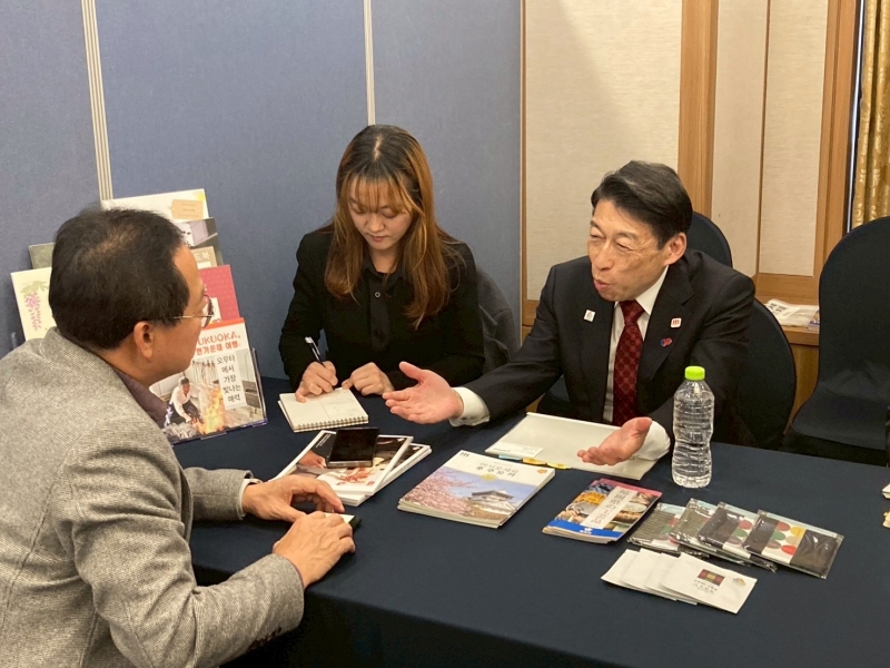 現地メディアとのマッチング取材