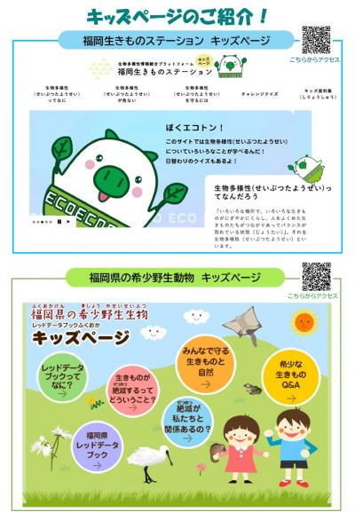 「福岡生きものステーション」周知リーフレット　裏