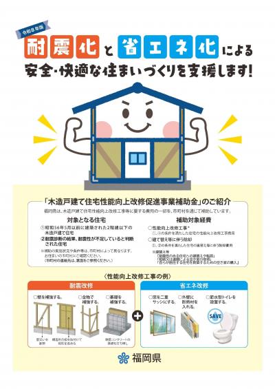 性能向上改修促進事業補助金チラシ