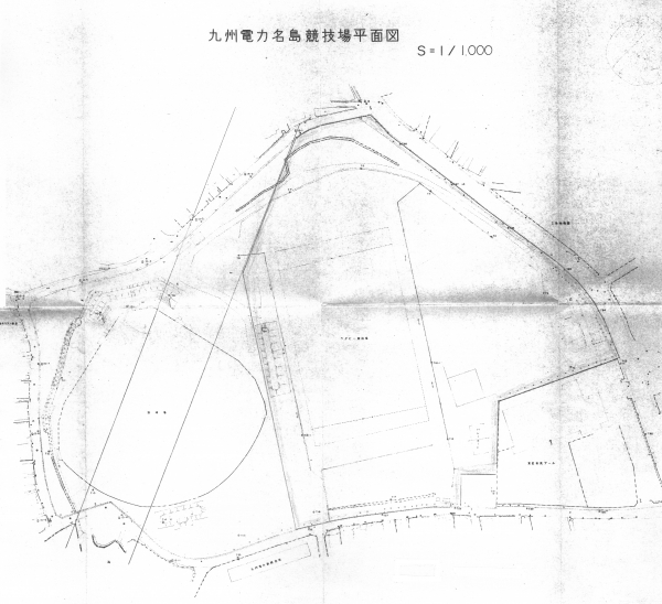 名島運動公園整備前の九電競技場